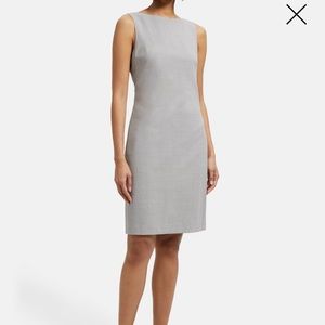 Theory Betty Sheath Sleeveless Dress Gray Size 4
